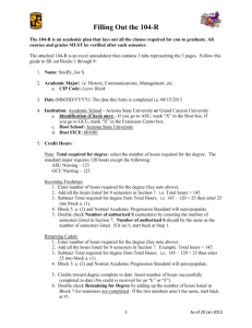 104-R Instructions - Department of Military Science