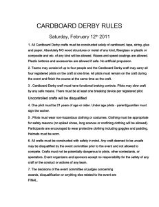 CARDBOARD DERBY RULES