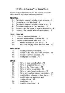 50 tips to improve essays