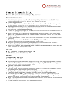 Mustafa resume - Circle Solutions, Inc.