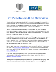 2015 Retailers4Life Overview Thank you for participating in the