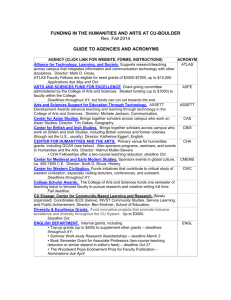 Funding guide 2014-15 - CU Boulder Department of English