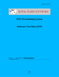 Test Plan - Software Engineering @ RIT