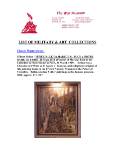LIST OF MILITARY & ART Collections