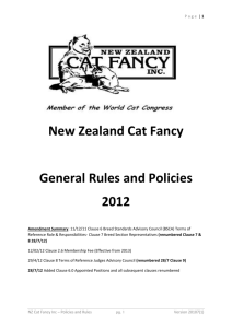 New Zealand Cat Fancy Inc