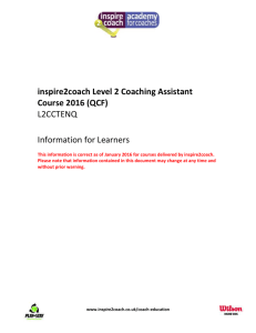 Level 2 course information