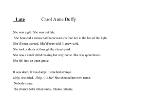 Late Carol Anne Duffy