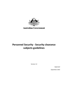 Evidence of Australian citizenship for security clearances