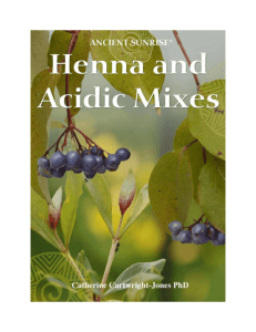 Ancient Sunrise® Henna for Hair, Chapter 6, Henna and Acidic