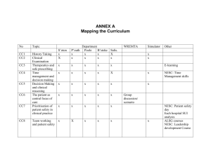 Mapping the Curriculum