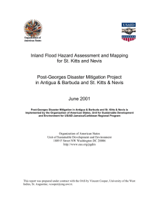 PGDM Flood Hazard Mapping Report: St. Kitts/Nevis