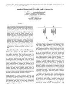 Imagistic Simulation in Scientific Model Construction