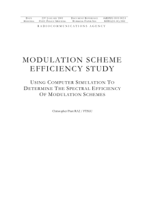 Modulation Scheme Efficiency Study - Using Computer