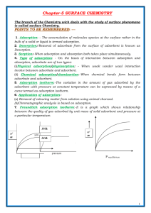 chapter 5 Surface chemistry.