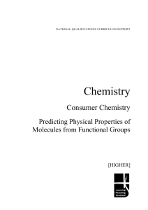 Consumer Chemistry - Education Scotland