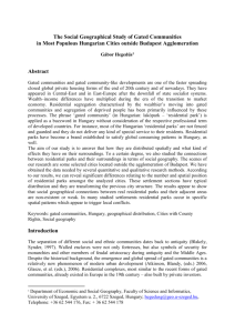 The Social Geographical Study of Gated Communities in Most