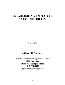 Establishing Employee Accountability
