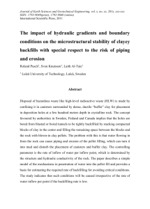 The impact of hydraulic gradients and boundary
