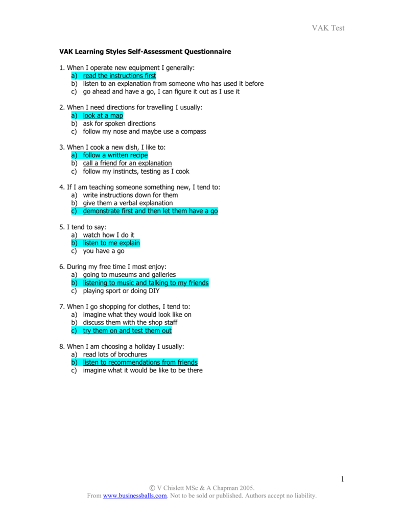 vak-learning-styles-questionnaire-selftest-2014