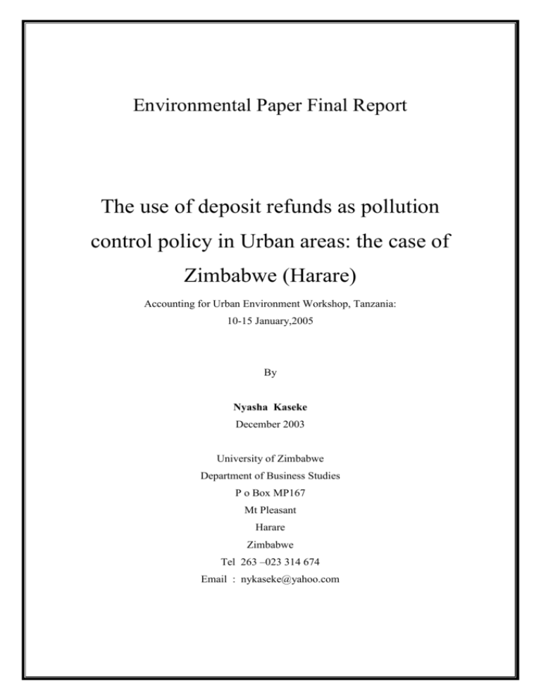 research proposal on environmental policies