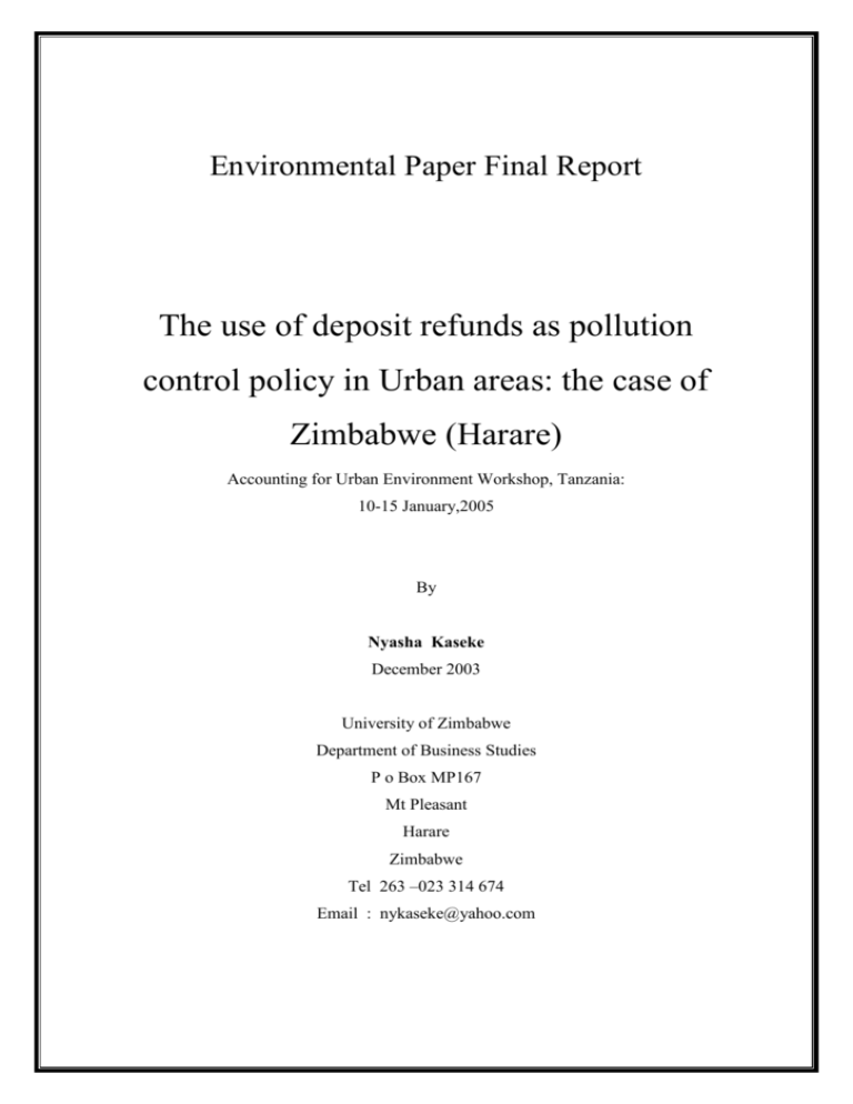 Environmental Proposal