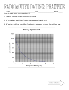 Radioactive Dating—Practice