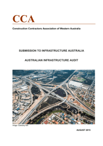 CCA Submission to Infrastructure Australia Audit