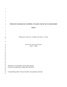 Variability of oceanic barrier layer and compensated layer