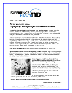 Diabetes - Experience HealthND