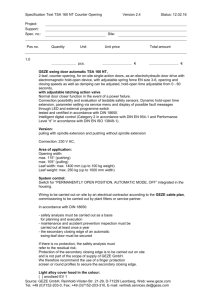 Specification Text TSA 160 NT Counter Opening Version 2.4 Status