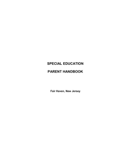 Special Education Parent Handbook