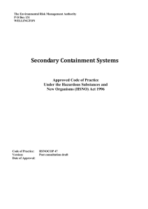 Secondary Containment Post Consultation draft 2011.06.23