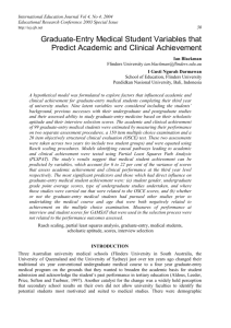 The effects of educational status of the medical