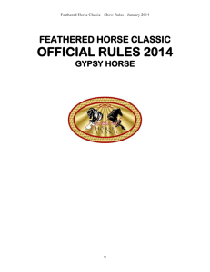 GENERAL RULES - Feathered Horse Classic