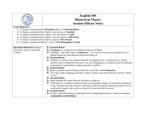 English 505 Rhetorical Theory Session Fifteen Notes Goals