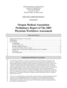 OMA Workforce Assessment, April 2003