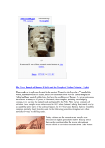 Pharaoh of Egypt Ramses 11