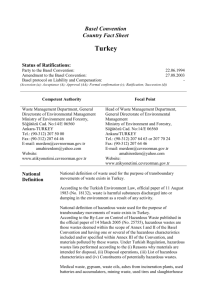 Turkey - Basel Convention