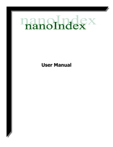 User/Maintenance Manual