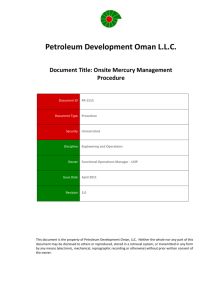 PR-1515 - Onsite Mercury Management Procedure