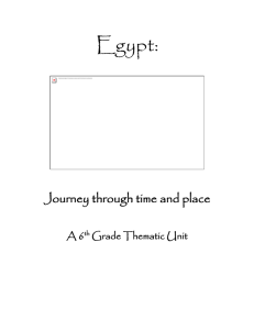 Egypt: Journey Through Time and Place