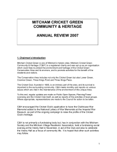 Mitcham Cricket Green Community & Heritage Annual