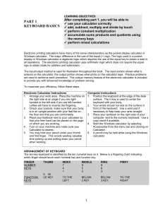 THE ELECTRONIC CALCULATOR GUIDE