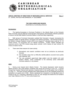 DMS2006 Doc 2 - Caribbean Meteorological Organization