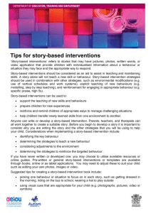 Tips for Story Based Interventions