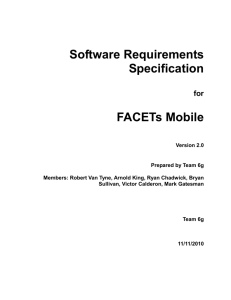 FACETS_SRS - Software Engineering @ RIT