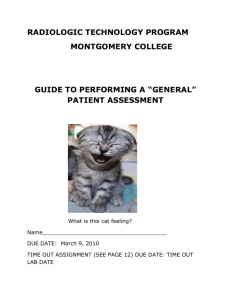 Guide to Performing a “General” Patient Inspection