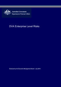 Enterprise Level Risks - Department of Veterans` Affairs