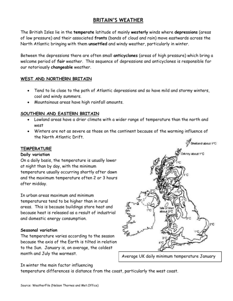 british weather essay