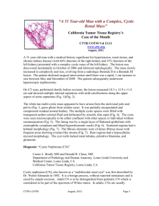COTM0811 - California Tumor Tissue Registry